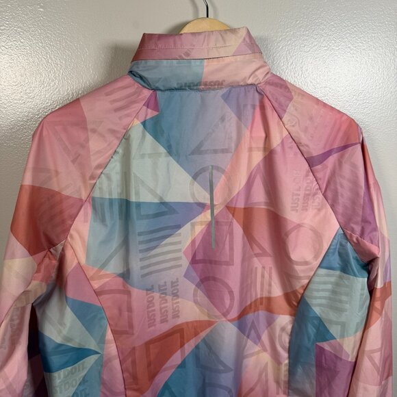 NIke Shield Flash Hooded Windbreaker Running Jacket Large Guava Ice Packable - Picture 11 of 15